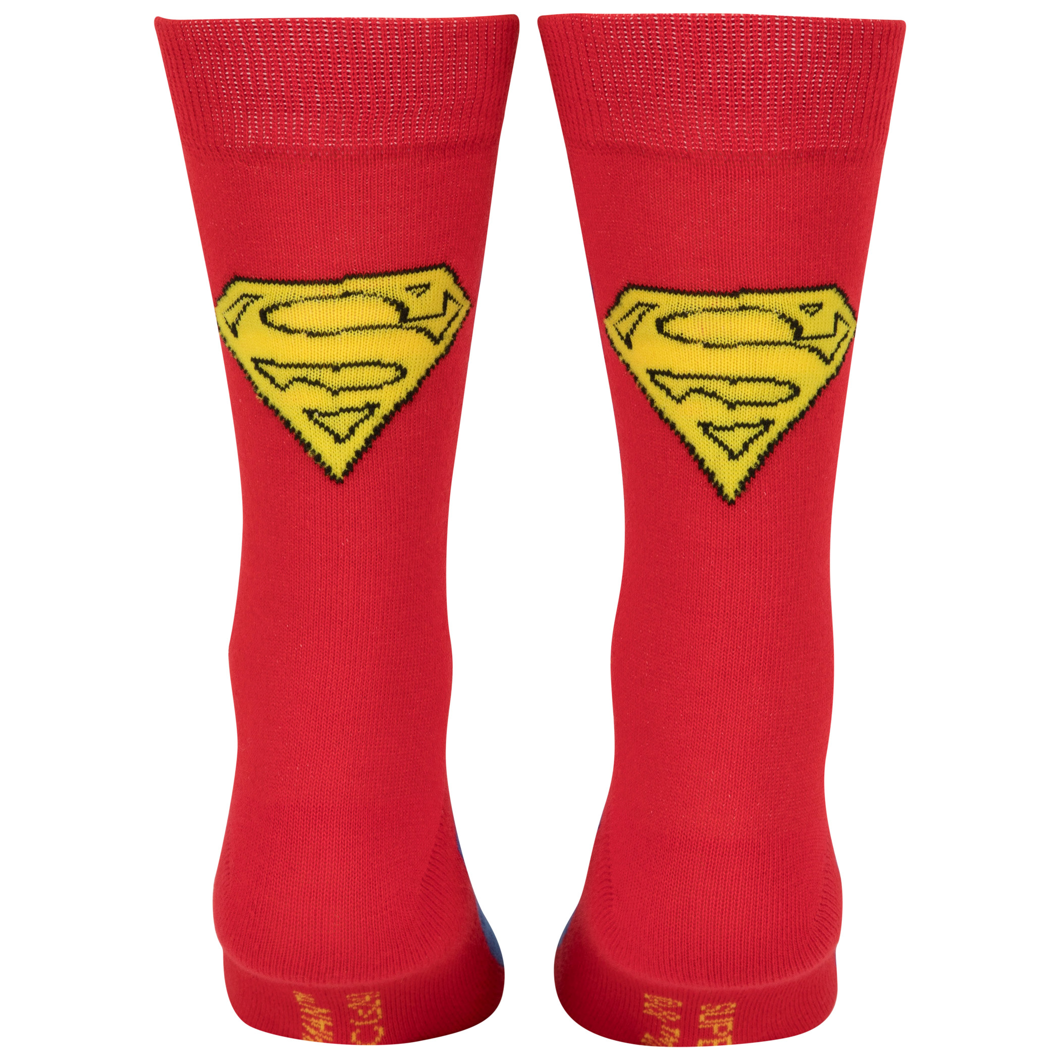 Superman Character Armor Crew Socks